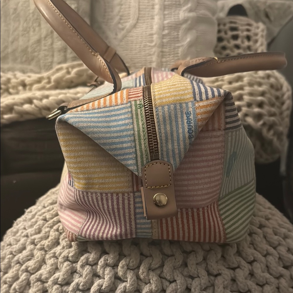 Y2K Dooney & Bourke seersucker multicolored speedy - Picture 2 of 12